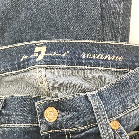 7 FOR ALL MANKIND Roxanne Ankle Denim Mid Rise Jeans, 26 - Picture 9 of 10